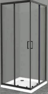 Душевой уголок BelBagno Uno 100x100см чёрный UNO-195-A-2-100-C-NERO